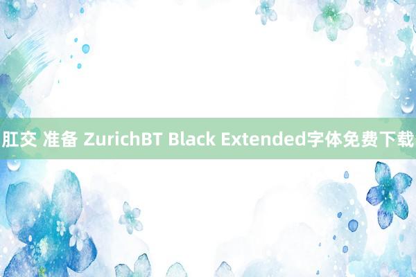 肛交 准备 ZurichBT Black Extended字体免费下载